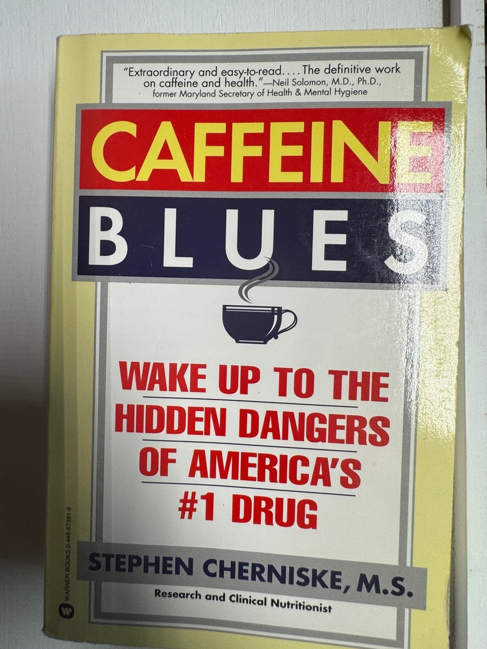 Caffeine Blues Paperback Book - Yellow, Red, Blue